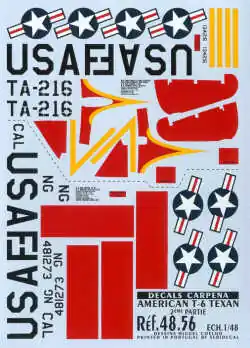 Colorado / Carpena Decals 48056 North American T-6 G Texan Part 2 (2 schemes) Promotion
