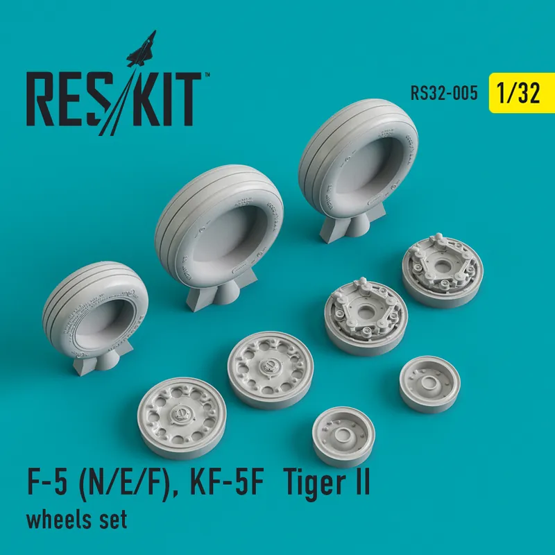 DISCONTINUED RES/KIT 32-0005 F-5 (N/E/F), KF-5F Tiger II wheels set Top Vente