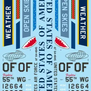 Caracal Models 72128 Boeing C-135 Recon Variants Decals Commander Maintenant