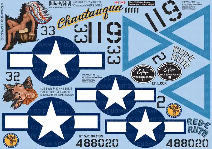 Offre Du Jour Kits World 132040 Republic P-47N-2-RE Thunderbolt (‘Chatauqua‘)