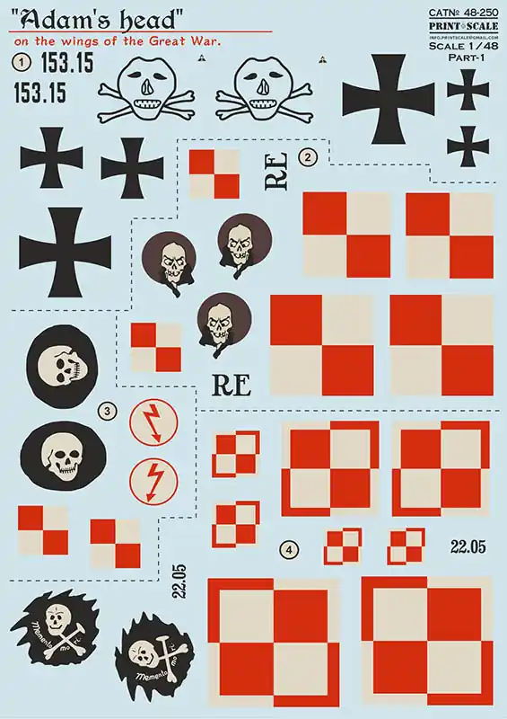 Print Scale 48-250 ‘Adam‘s head‘ On The Wings Of The Great War - Part 1 Solde