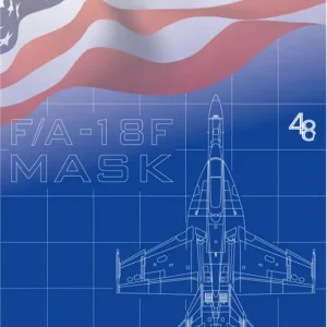 Galaxy-Model D48029 Boeing F/A-18 F Super Hornet - Die-cut Flexible Mask for Accurate Airframe (for Hobby Boss 85813) Bon Marché