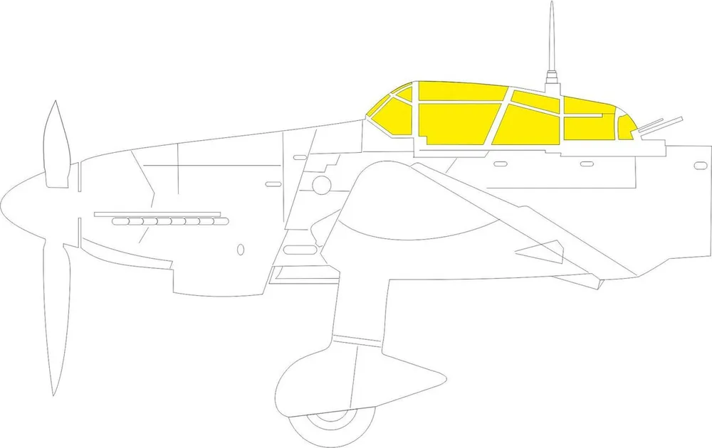 Eduard JX296 Ju 87G-1/2 TFace Border Model Expédié Aujourd'hui