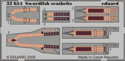 Commander Maintenant Eduard 32654 Swordfish seatbelts TRUMPETER