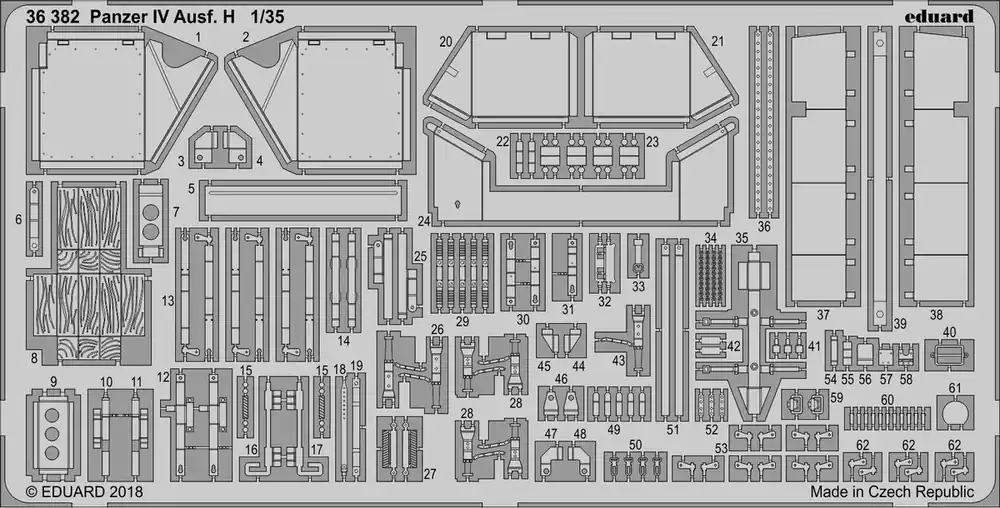 Eduard 36382 Panzer IV Ausf. H ACADEMY Marque