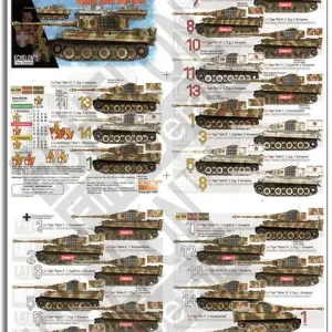 Pas Cher Echelon Fine Details AXT721056 Tiger I Panzerkampfwagen VI Ausf. E - Schwere Panzer Abteilung 506 - Eastern Front 1943-1944