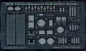 HGW Models 132104 Hannover Cl.II - Surface Details Bon Marché