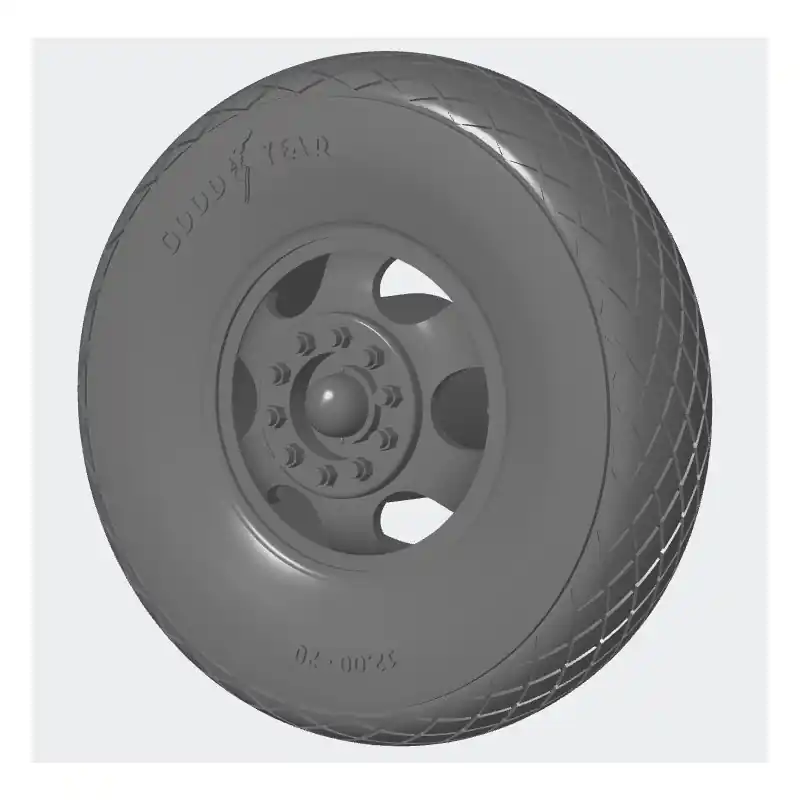 Resicast 352484 Front Wheels Diamond 980/981-M-20 - Goodyear Set 1 (for Merit and I Love Kits) Promotion Saisonnière