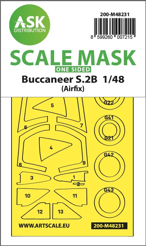 Art Scale Kit M48231 Buccaneer S.2B One-Sided Express Fit Mask For Airfix Meilleur Prix