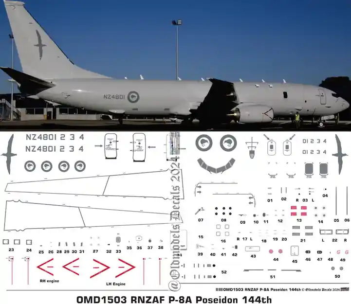 Old models Decals 1503 Boeing P-8 A Poseidon - Royal New Zealand Air Force Bon Plan