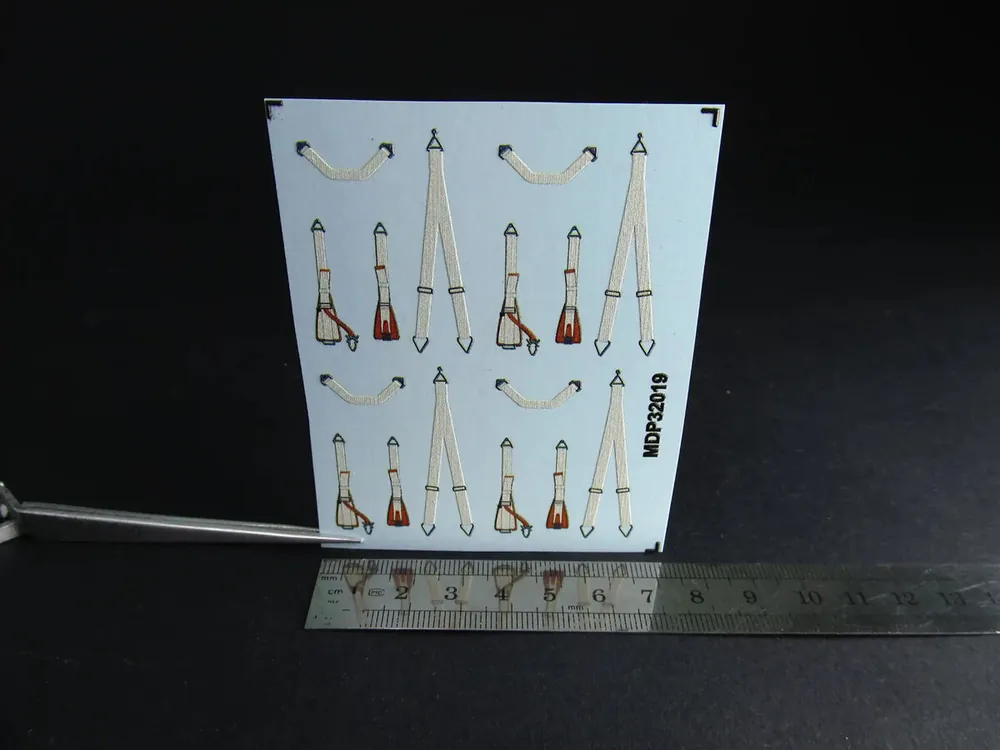 Metallic Details MDP32019 Luftwaffe WWII Seat Belts Early (3D-Printed) Promotion Saisonnière