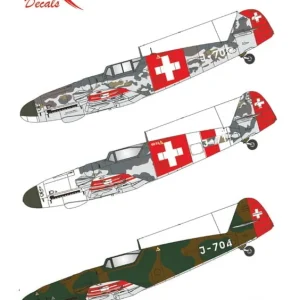 Remise Exotic Decals 32020 Swiss Gustavs Over Alps 1 - Me 109 G-6 in Swiss Air Force Part 1