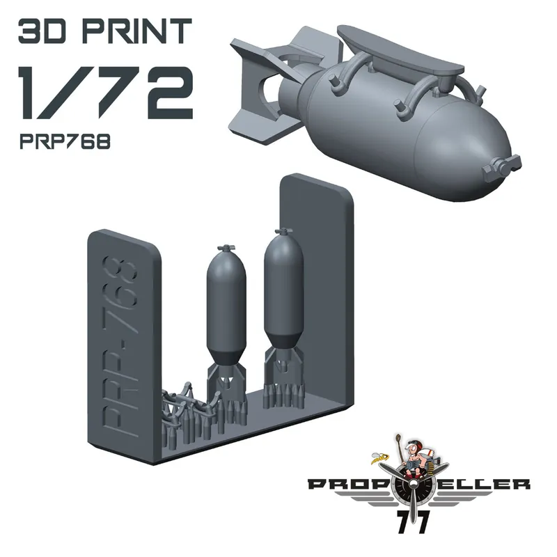 Prix Bas 77propeller 768 US 500 lb bomb for all kit A-36 Apache and P-51 B/C