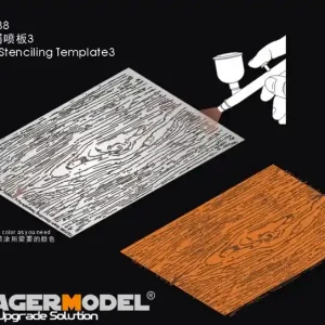 VoyagerModel.Co.Ltd TEZ088 Grain Stenciling Template 3 For All Vente Flash
