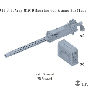 Prix Choc ET Model P35-221 WWII U.S.Army M1919 Machine Gun And Ammo Box (Type 1) (Universal)