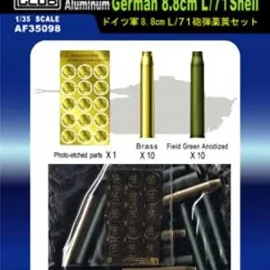 AFV Club 35098 German 88mm L/71 Shell brass and aluminium Acheter En Ligne