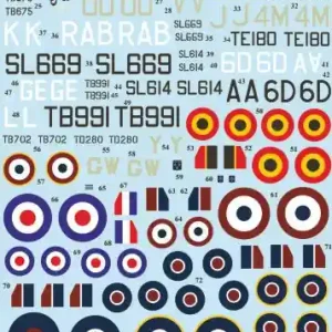 Xtradecal 72182 Supermarine Spitfire Mk.XVIe (11 schemes) Jusqu'à Épuisement Des Stocks