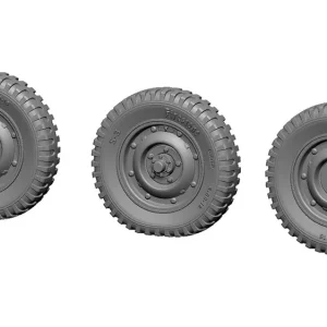 Remise Firma49 T067-35 Wheels for Jeep Willys (Underinflated)