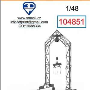 3DF 104851 Luftwaffe Portal Crane (3D Printed) Retour Gratuit