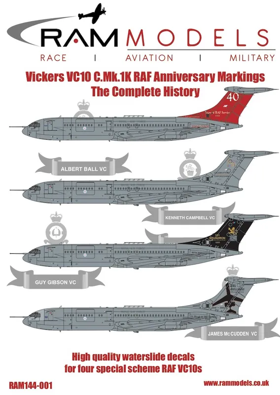 Ram Models 14401 Vickers VC10C / VC-1C.MK.1K - RAF Special Schemes Certifié