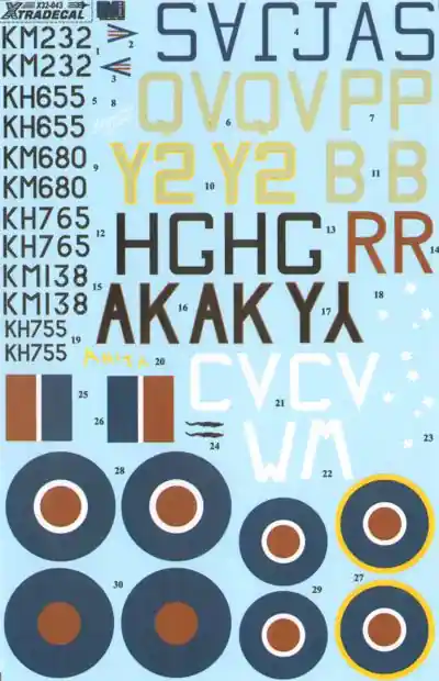 Prix Réduit Xtradecal 32043 North American P-51D Mustang Mk.IV (6 schemes)