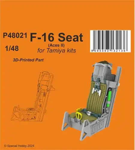 Nouvelle Collection CMK P48021 F-16 Seat (Aces II) (For Tamiya)