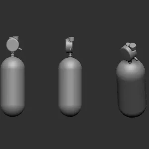 Firma49 L003-72 Set of Oxygen Bottle for US WWII Bombers Remise