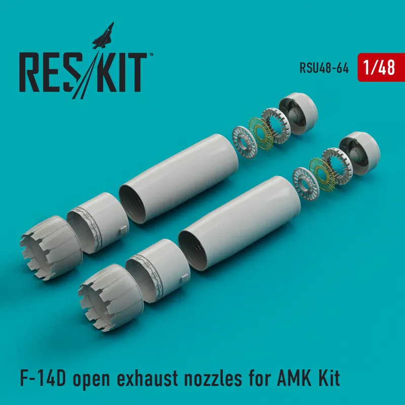 Top Vente DISCONTINUED RES/KIT U48-0064 F-14D open exhaust nozzles for AMK Kit