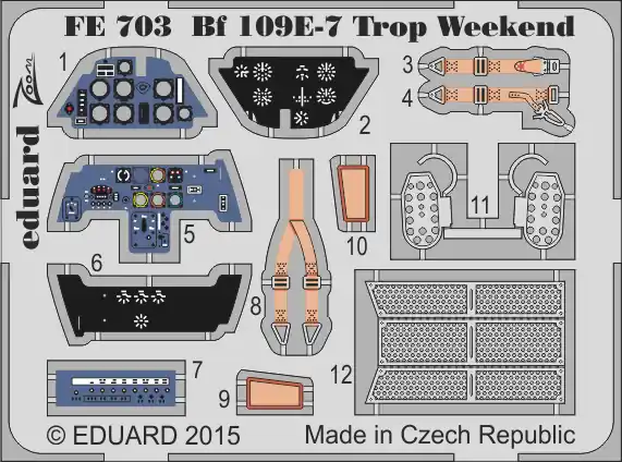 Eduard FE703 Bf 109E-7 Trop (Weekend Eduard) Jusqu'à Épuisement Des Stocks
