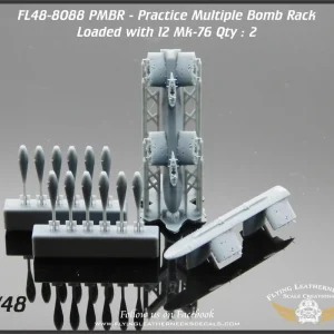 Affaire À Saisir Flying Leathernecks 48-8088 PMBR (Practice Multiple Bomb Rack) with Mark 76 Bombs (2 Pods / 3D-Printed)