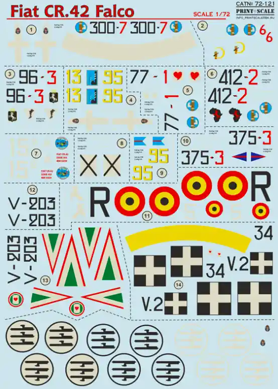 Print Scale 72-121 Fiat CR.42 Falco Must-Have