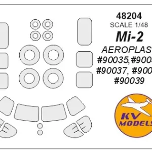 KV Models 48204 Mi-2 (AEROPLAST) + wheels masks Usine Directe