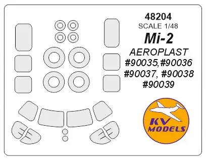 KV Models 48204 Mi-2 (AEROPLAST) + wheels masks Usine Directe