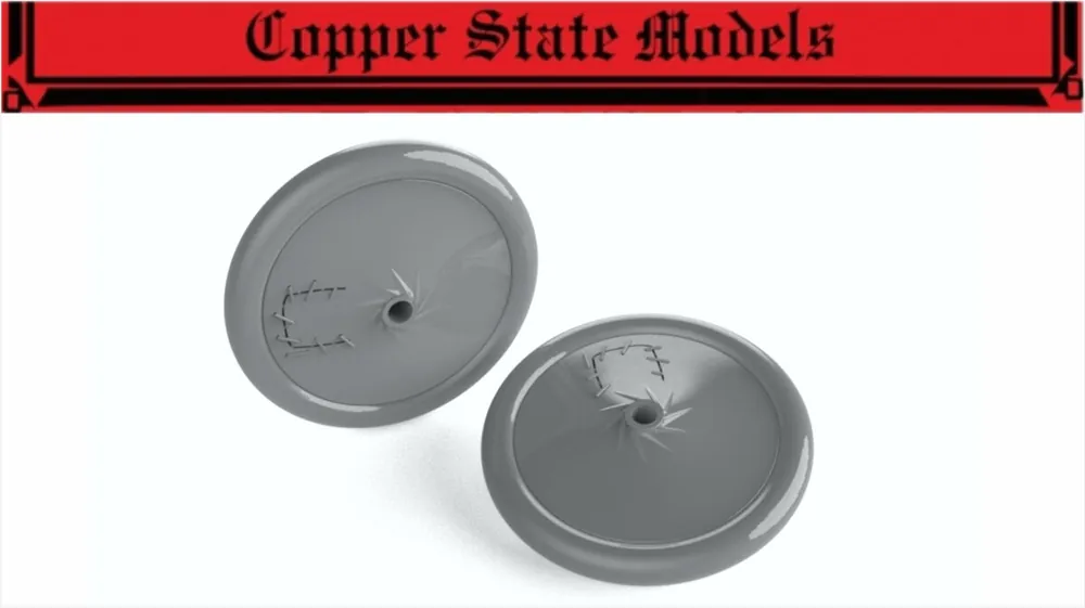 Dernier Modèle Copper State Models A32-019 Nieuport 11 Wheels With Laced Cutouts Rims