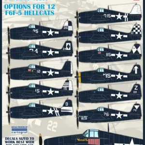 Furball Aero-Design S4823 Grumman F6F-5 Hellcats - Colors & Markings Part One (12 schemes) Super Prix