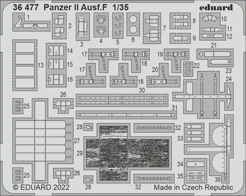 Eduard 36477 Panzer II Ausf.F ACADEMY Offre Limitée