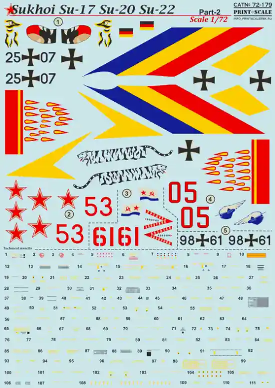 Acheter En Ligne Print Scale 72-179 Sukhoi Su-17 Part 2