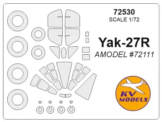 KV Models 72530 Yak-27R (AMODEL) + wheels masks Prix Choc
