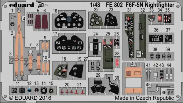 Produit De Marque Eduard FE802 F6F-5N Nightfighter EDUARD