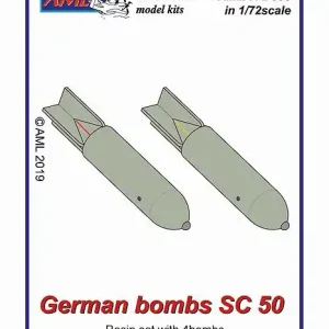 AML A72053 German bombs SC-50 (4 pcs) Nouvelle Collection