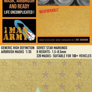 1 Man Army 35GEN480 Soviet Star Markings Jusqu'à Épuisement Des Stocks