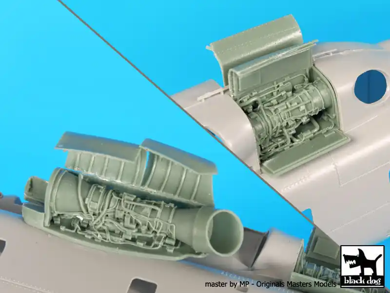 Usine Directe Black Dog A72053 MH-53 E Sea Dragon Engines for Italeri