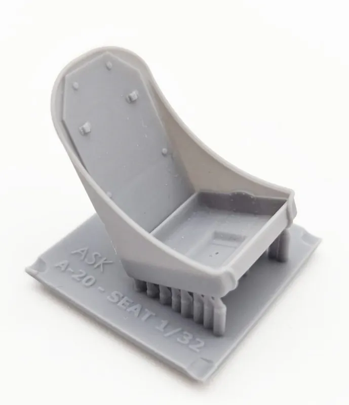 Prix Promo Art Scale Kit A32003 A-20 Havoc - Seat Early Type 3D Print Without Seat Belts