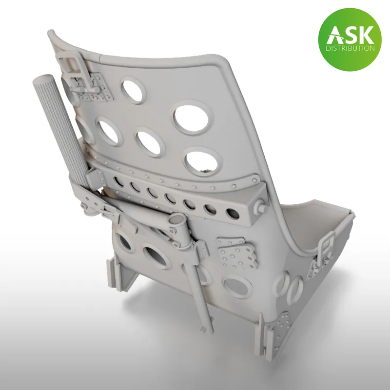 Offre Du Jour Art Scale Kit A32014 Mitsubishi A6M Zero Seat Early with Starter Crank - High precision 3D construction and 3D printing
