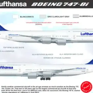 8aDecs 7909-124-144 Boeing 747-8 Lufthansa Commander Vite