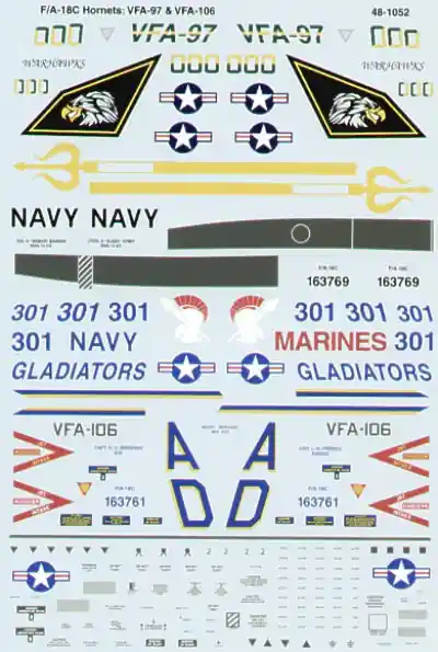 Prix Promo Superscale 481052 McDonnell Douglas F/A-18 C Hornets (2 schemes)