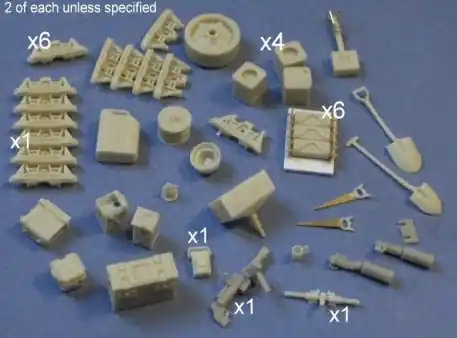 Resicast 352266 Various UK Tanks Accessories No.1 Vente Directe