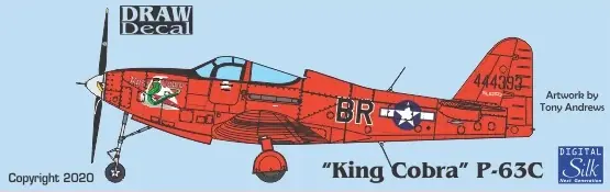Achetez Aujourd'hui Draw Decal 48-P63-05 Bell P-63 C - "King Cobra"
