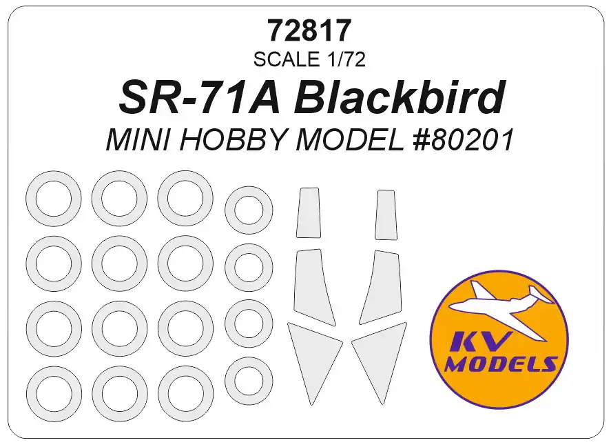 KV Models 72817 SR-71A Blackbird And Wheels Masks Acheter Direct