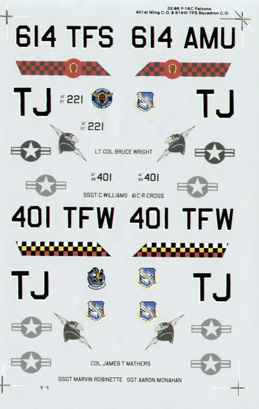 Superscale 32096 Lockheed Martin F-16 C (2 schemes) Affaire À Saisir